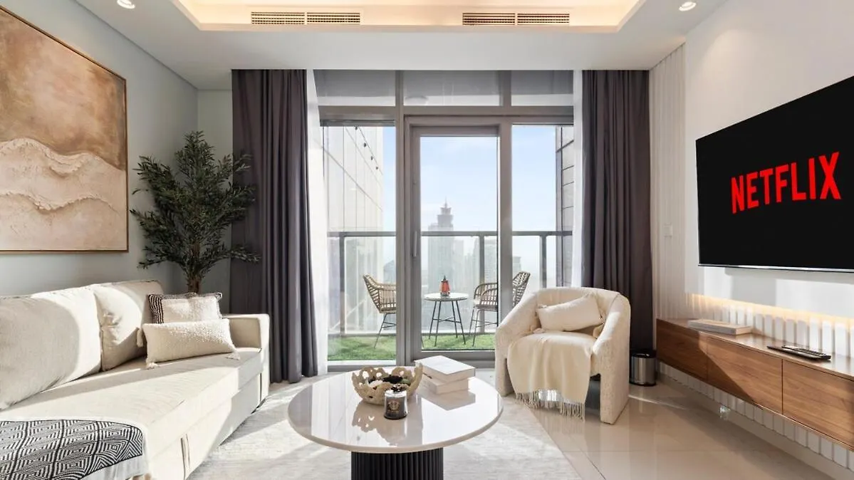 1Br High Floor With Rooftop Infinity Pool Dubai 0*,  Förenade Arabemiraten